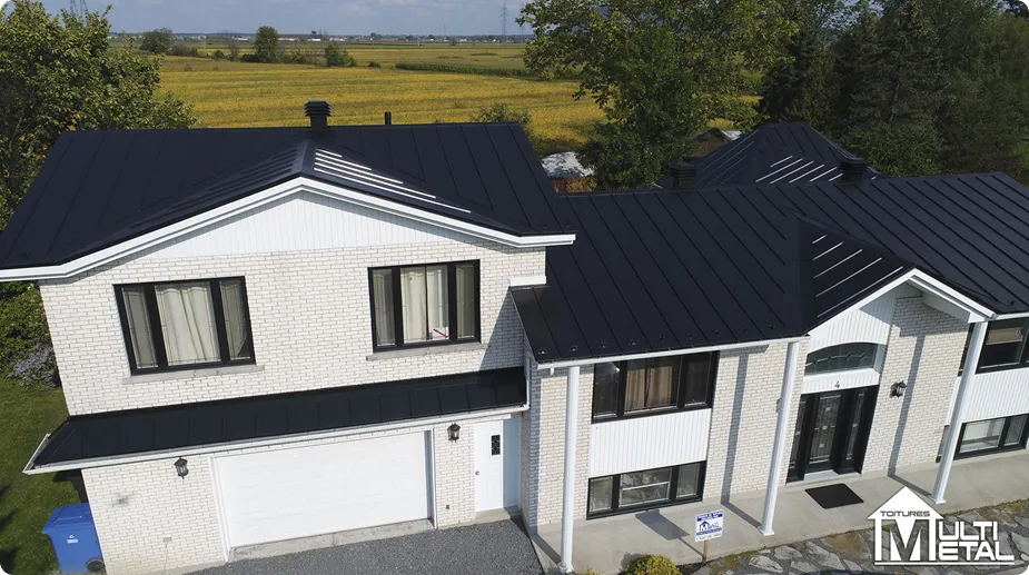 Installation de tôle sans joints